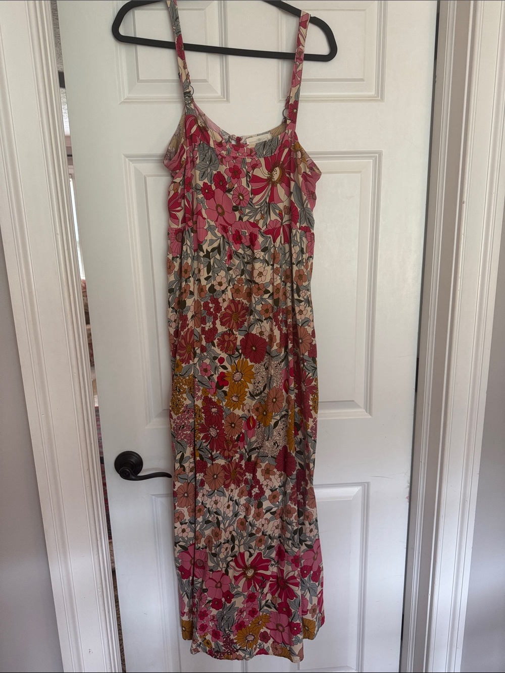 NATURAL LIFE Pink Floral Multicolor Maxi Dress